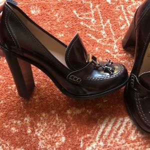 Salvatore Ferragamo High Heel Moccasin Loafer